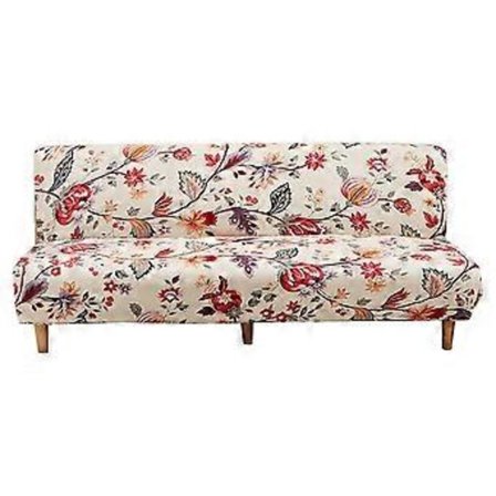 Sofföverdrag utan armstöd stretch armlös soffa överkast 1-sits sofföverdrag