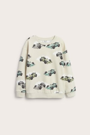 Kappahl | Sweatshirt med biler Beige 86/92 | Beige
