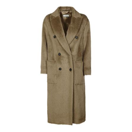 Peserico Double-Breasted Coats inbo, Dame Uldfrakker