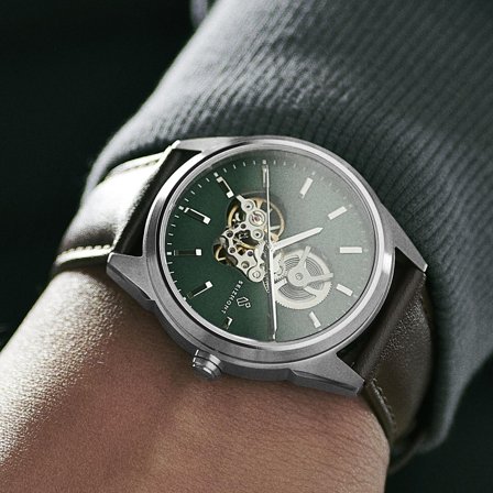 Montre squelette automatique Cor Tony pour hommes - Montres squelettes