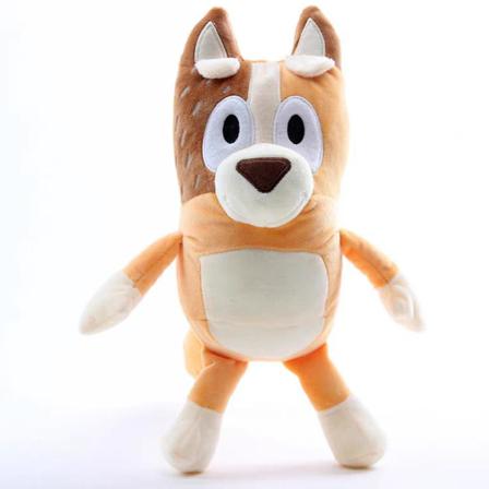Blå Dog Doll Plyschleksak