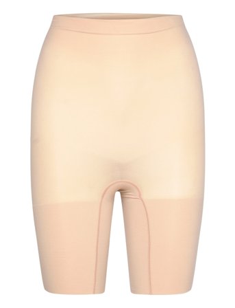 Spanxsculpt Seamless Power High-Waisted Mid-Thigh Short Lingerie Shapewear Bottoms Beige Spanx