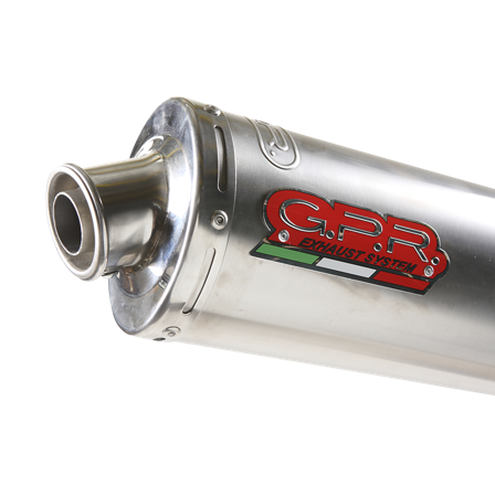 Bolt-On Uitlaatdemper G.P.R Inox Tondo - Hyosung GT 250 Comet 2005-2011