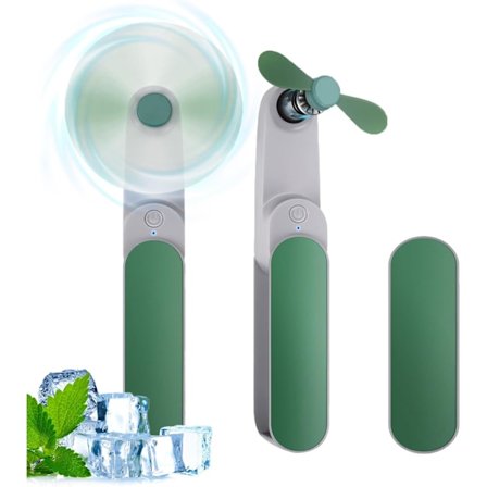 Bærbar Håndholdt Vifte, Mini Oppladbar Håndvifte [9-15 Timers Arbeidstid], Bærbar USB Liten Lommevifte, Personlig Vifte, Gaver til Kvinner/G