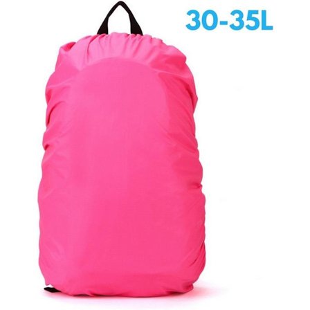 Ryggsäcks Regnskydd - Vattentätt 35 Liters Regnskydd / Regnskydd för Ryggsäck eller Rucksack - Rosa