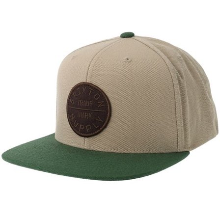 Brixton - Beige snapback Keps - Oath Lii Khaki/Primal Green Snapback @ Hatstore