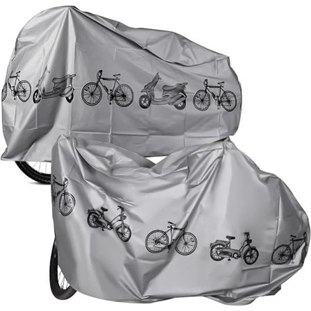 Vattentätt Cykelöverdrag 2-Delars Set - Dammtätt Regntätt UV-Skydd för Cyklar