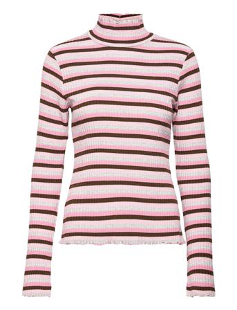 Super Stripe Trevor Top Pink Mads Nørgaard