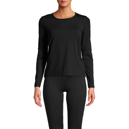 Casall Sportswear Essential Long Sleeve with Mesh Insert, Black