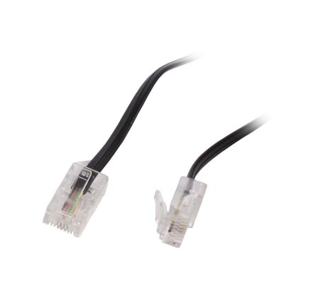 SYNERGY Kabel TK ISDN-Kabel RJ45/RJ45, 6m Cat.3, 4-pol. Synergy 21,
