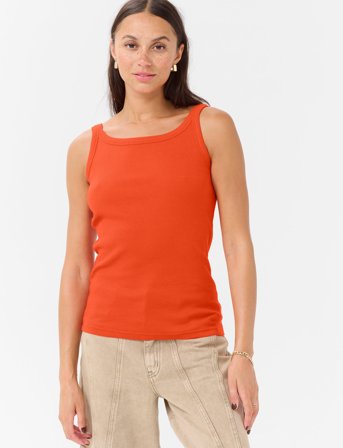 Kaffe Kacarna Tank Top - Orange - XS
