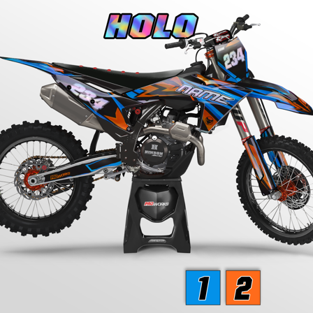 Personaliserad 24MX Holo Dekalkit Twin - Yamaha YZ 400F 1997-1999