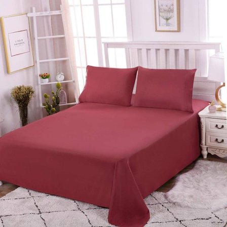 Bekväm 1 Person 100% Bomull Platt Lakan 200X230 Cm-Bomullslakan, Utan Elastiskt Band