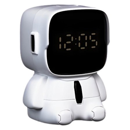 Sød Snooze Vækkeur Studenter Usb Opladning Robot Elektronisk Ur Børns Ur Desktop Digital Timer