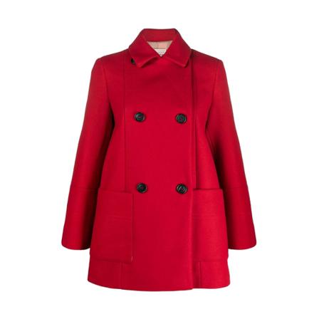 Semicouture, Double-Breasted Coats Rood, Dames, Maat:M