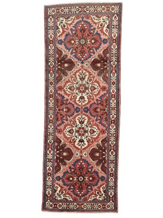 Lillian Rug Hand Knotted 80X215 Runner Dark Red/Brown Persia/Iran