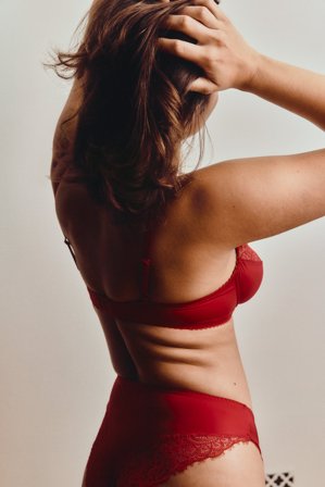 Kappahl | Briefs med spetsdetaljer Röd S | Röd