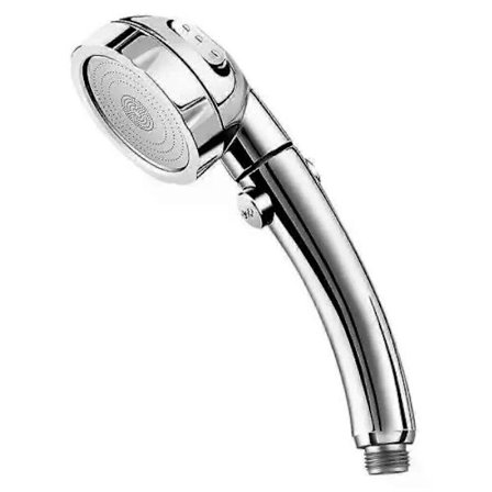 Högtrycksduschmunstycke handdusch 3 lägen på/av-knapp vattenbesparande med slang