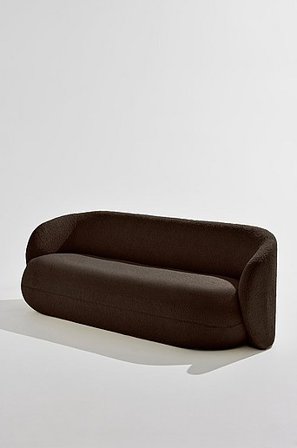 Jotex - Sofa 3-sitzer Sperrholz/Polyester/Polyätherschaum/Teddyfleece Bloom - Kaufen Pastill - Möbel bei Jotex