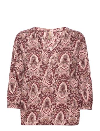 Sc-Felicity Aop Bluse Langærmet Multi/mønstret Soyaconcept