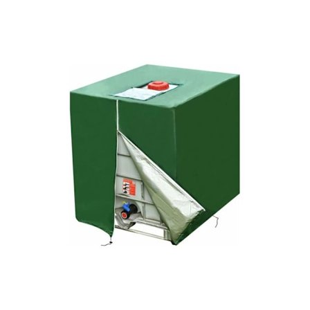 1000L Anti UV Tankskydd 210D IBC Behållarskydd Vattentank med Dragsko Dragkedja