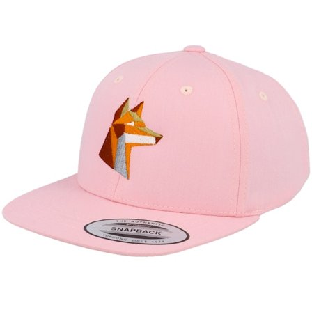 Kinder Kiddo Cap - Rosa snapback Cap - Kinder Paper Fox Pink Snapback @ Hatstore