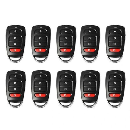 10 stk. Trådløs 433MHz Fjernbetjening Kopiering Læring Fast Rullende Kode 433 Mhz Nøgle Fjernåbner
