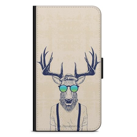 Bjornberry Plånboksfodral iPhone X / XS - Hipster Älg