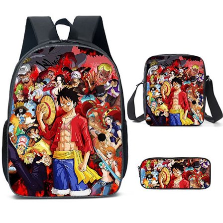 One Piece Luffy -koululaukku reppu opiskelija One Piece -reppu