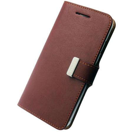 Fenice Plånboksfodral I Äkta Kalv Skinn För Iphone 6/6s Brun