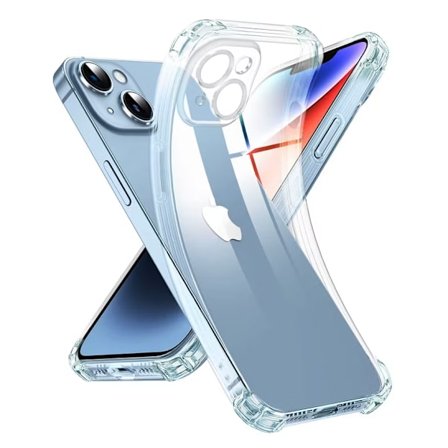 iPhone 15 Pro Max Transparent Skal Extra Stöttåligt Extra Kameraskydd