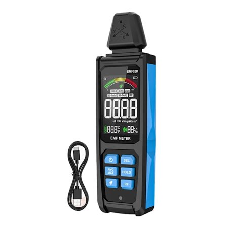 Praktisk EMF-måler med tydelig skjerm for strålingsovervåking