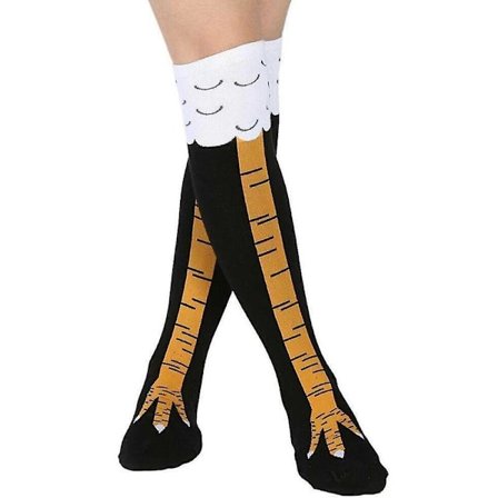 Funny Chicken Legs Socks For Women , 3d Cartoon Knee-high Socks , Novelty Gifts