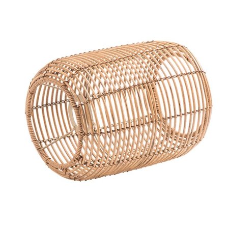 Vintage Hänglampa Rattanliknande Vävd Lampskärm Boho Belysning för Vardagsrum