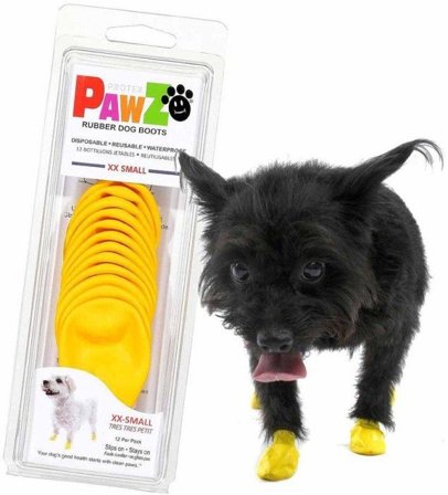 Pawz Dog Boots Color Yellow XXS