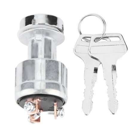 Startnøkkel med 2 nøkler for 12V/24V bil motorsykkel båt startlås universal