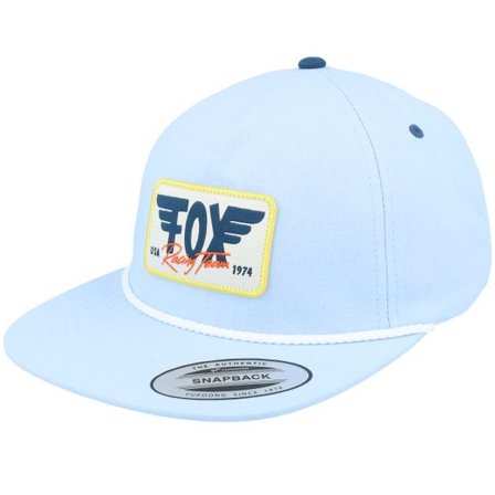 Fox - Blå snapback Keps - W Winged Hat Pl Blue Snapback @ Hatstore