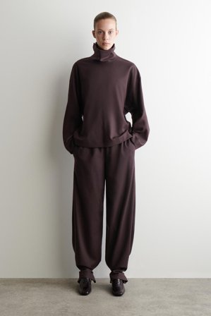 COS Frauen Hose Aus Wollflanell in Rot