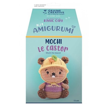 Amigurumi Virkkaussetti - Graine Créative - Mochi Pupu - 13 cm - Helppo luonti
