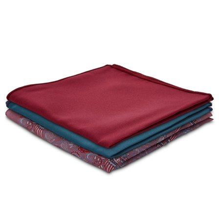 Set de pañuelos de bolsillo bohemio para hombres - Sets de pañuelos de bolsillo