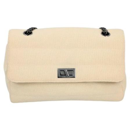 Chanel Vintage Pre-owned Leather crossbody-Väska vit, Dam Vintage Väskor, Dam, Storlek: ONE SIZE