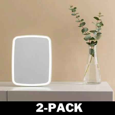 Stilren LED Sminkspegel med Touch-Kontroll