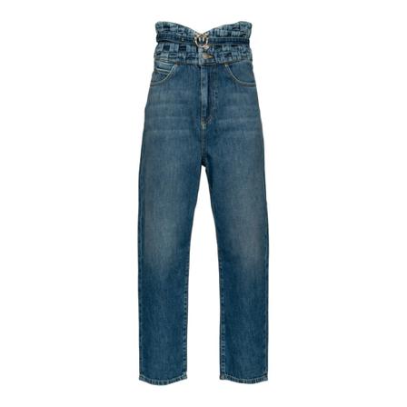 Pinko Very wonderful fashion pj757 denim slegate Blå, Dame Baggy, Størrelse: W24