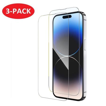 3-PACK - iPhone 14 Pro Skärmskydd i härdat glas