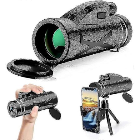 Tehokas HD-monokulaari Starscope-monokulaari puhelinpidikkeellä ja vedenpitävällä jalustalla