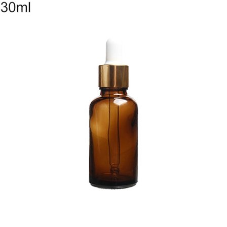 Brun Glassbeholder Eterisk Olje Flytende Parfyme Aromaterapi Dråpeflaske