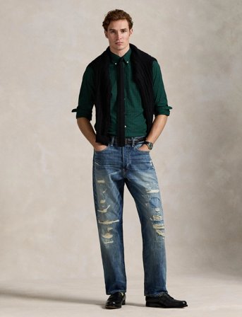 Polo Ralph Lauren Custom Fit Plaid Twill Shirt - Green - S