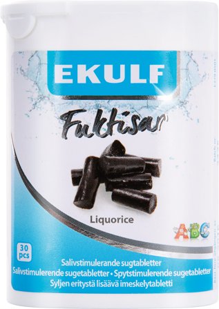 Ekulf Fuktisar sugetabletter lakris 30 stk