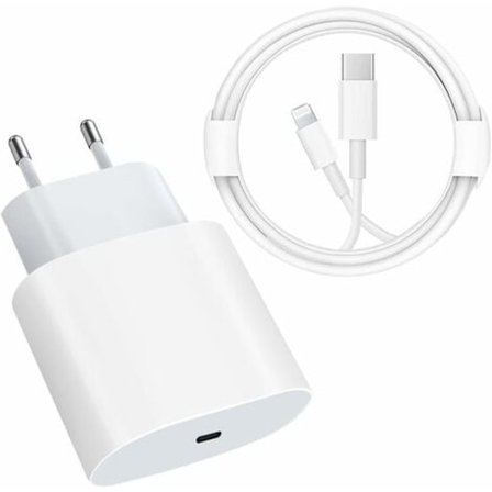 USB C Snabbladdare - PD-Certifierad 20W Snabbladdare med Lightning-kabel Typ C Laddningsadapter för iPhone 14/14 Plus/14 Pro/14 Pro Max/13/iPad Pro