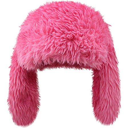 Y2K Fuzzy Bunny Hat til Kvinder Sød Plys Beanie med Kaninører Lange Kaninører Vinterhat